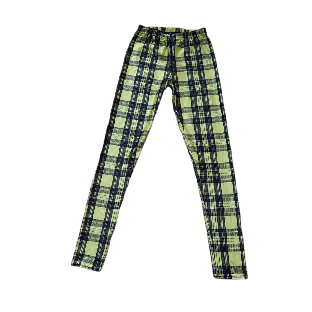 Plaid leggings